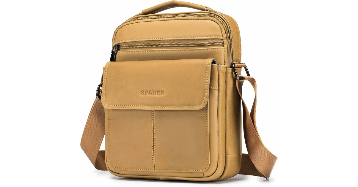 Sacoche Ordinateur SPAHER Portable 15.6 Pouces Imperméable Sac à Longchamp Sac